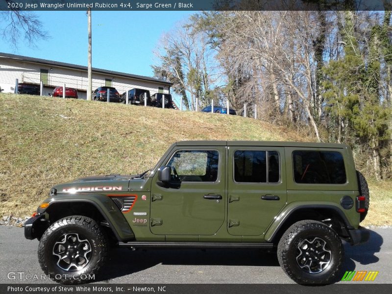 Sarge Green / Black 2020 Jeep Wrangler Unlimited Rubicon 4x4