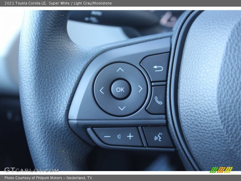 Super White / Light Gray/Moonstone 2021 Toyota Corolla LE