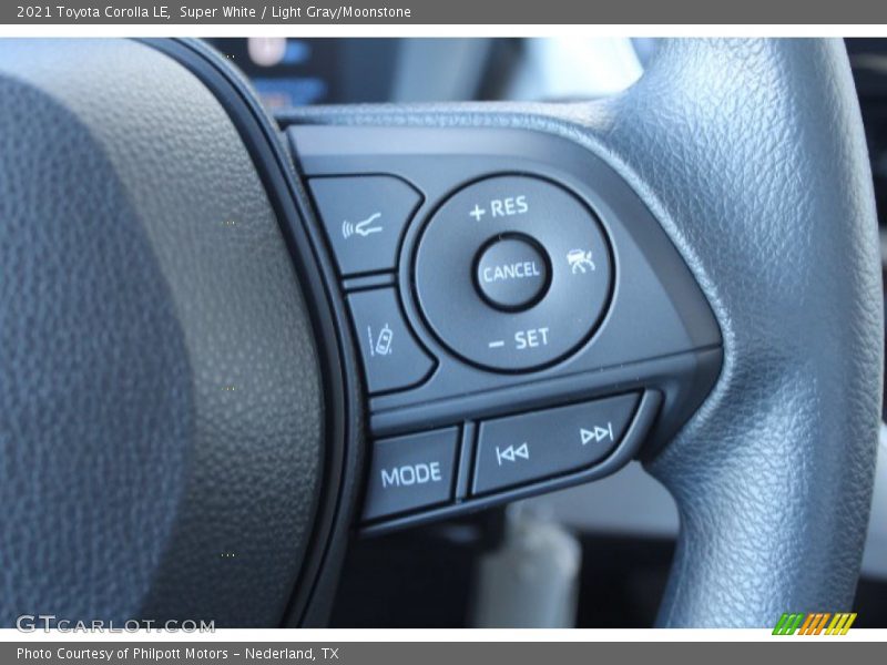 Super White / Light Gray/Moonstone 2021 Toyota Corolla LE