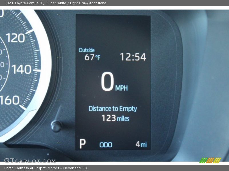 Super White / Light Gray/Moonstone 2021 Toyota Corolla LE