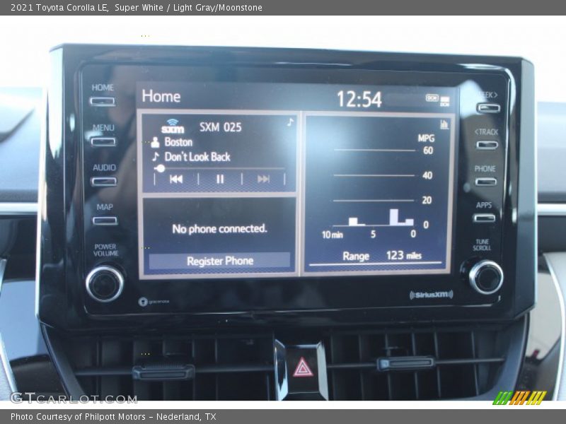Super White / Light Gray/Moonstone 2021 Toyota Corolla LE