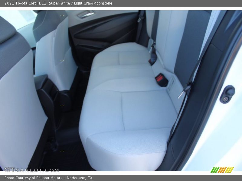 Super White / Light Gray/Moonstone 2021 Toyota Corolla LE