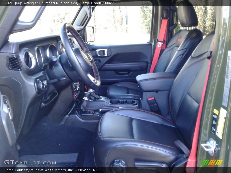 Front Seat of 2020 Wrangler Unlimited Rubicon 4x4
