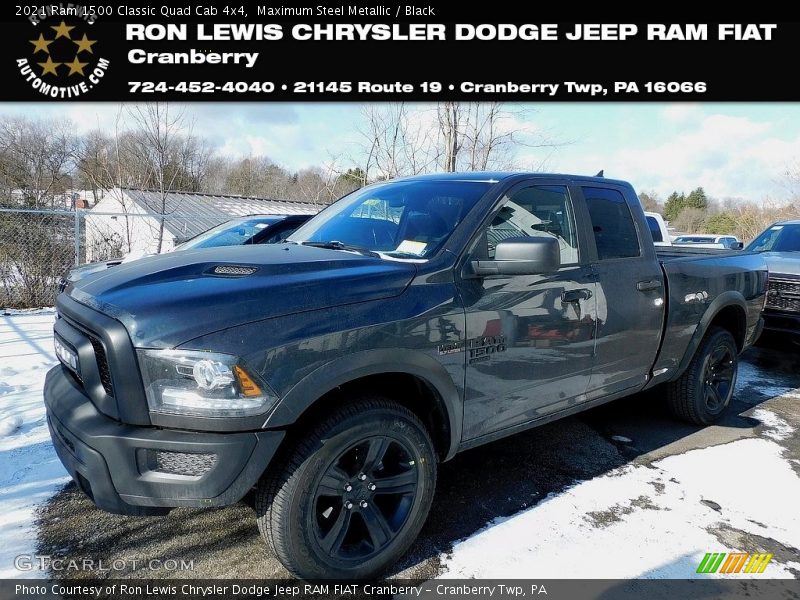 Maximum Steel Metallic / Black 2021 Ram 1500 Classic Quad Cab 4x4