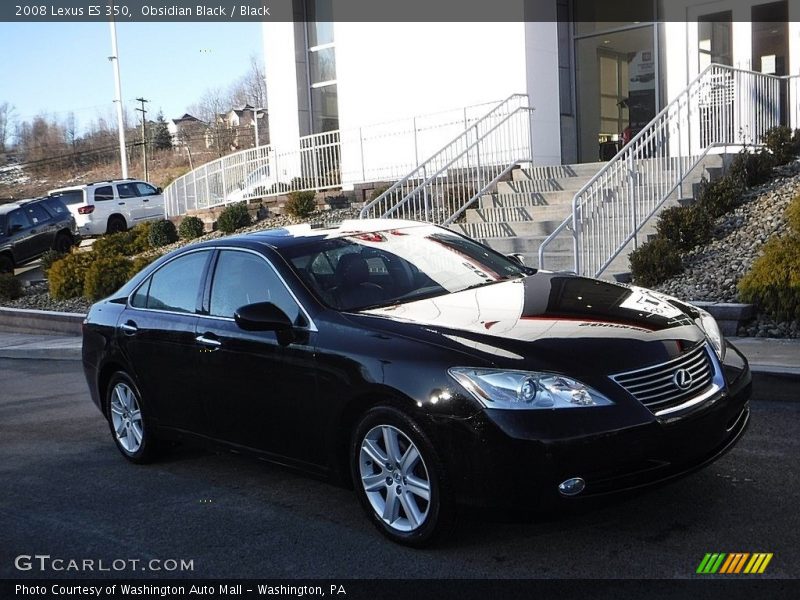 Obsidian Black / Black 2008 Lexus ES 350