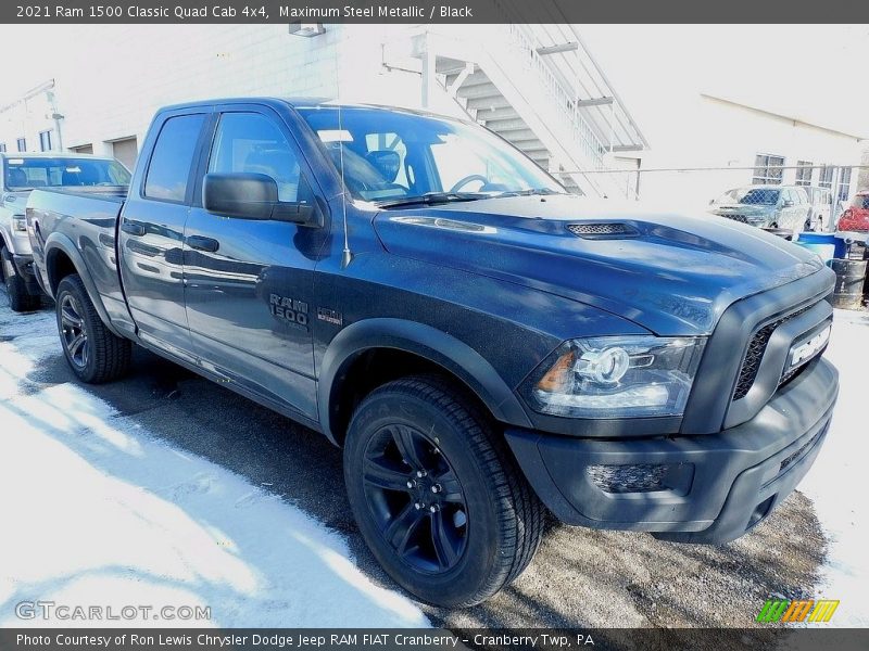 Maximum Steel Metallic / Black 2021 Ram 1500 Classic Quad Cab 4x4