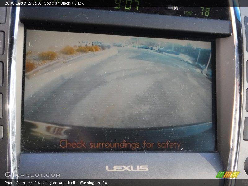 Obsidian Black / Black 2008 Lexus ES 350