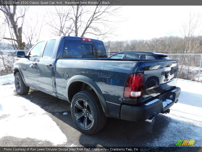 Maximum Steel Metallic / Black 2021 Ram 1500 Classic Quad Cab 4x4