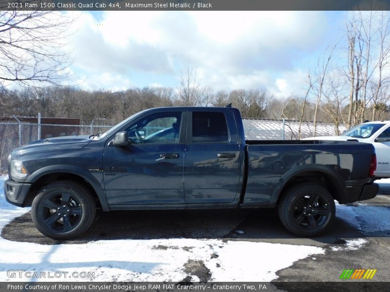 Maximum Steel Metallic / Black 2021 Ram 1500 Classic Quad Cab 4x4