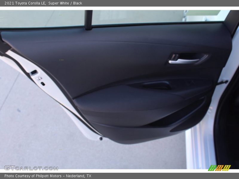 Super White / Black 2021 Toyota Corolla LE