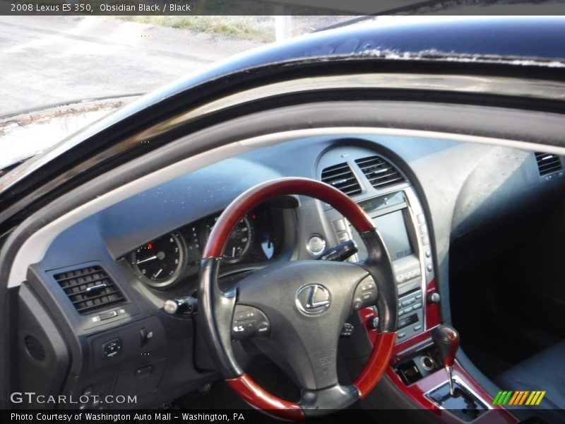 Obsidian Black / Black 2008 Lexus ES 350