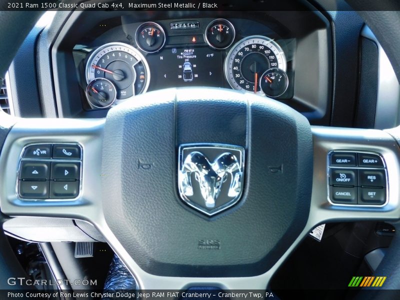 Maximum Steel Metallic / Black 2021 Ram 1500 Classic Quad Cab 4x4