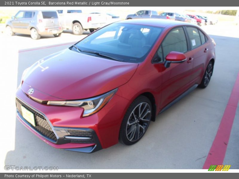 Barcelona Red Metallic / Light Gray/Moonstone 2021 Toyota Corolla SE