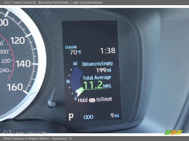 Barcelona Red Metallic / Light Gray/Moonstone 2021 Toyota Corolla SE