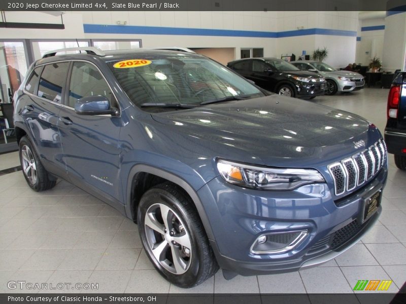 Slate Blue Pearl / Black 2020 Jeep Cherokee Limited 4x4