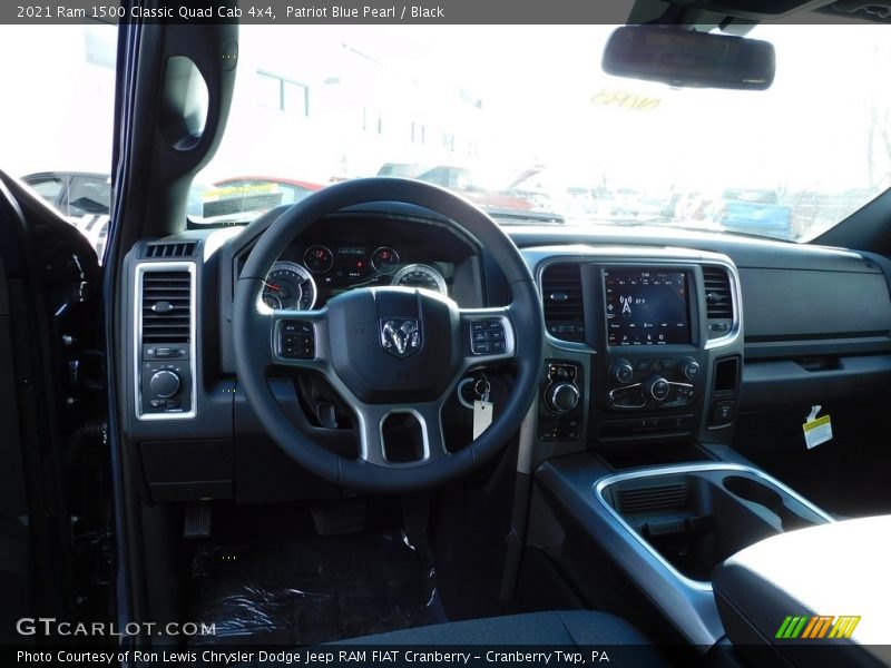 Patriot Blue Pearl / Black 2021 Ram 1500 Classic Quad Cab 4x4