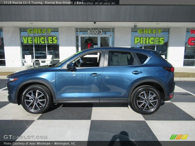 Eternal Blue Metallic / Black 2018 Mazda CX-5 Touring