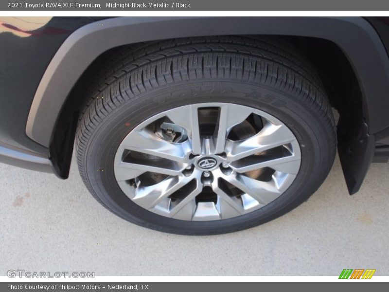 Midnight Black Metallic / Black 2021 Toyota RAV4 XLE Premium