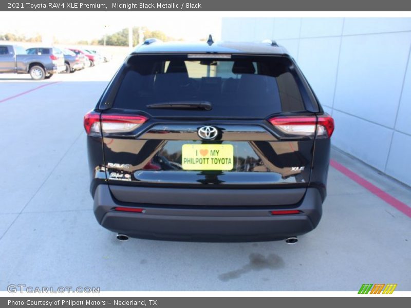 Midnight Black Metallic / Black 2021 Toyota RAV4 XLE Premium