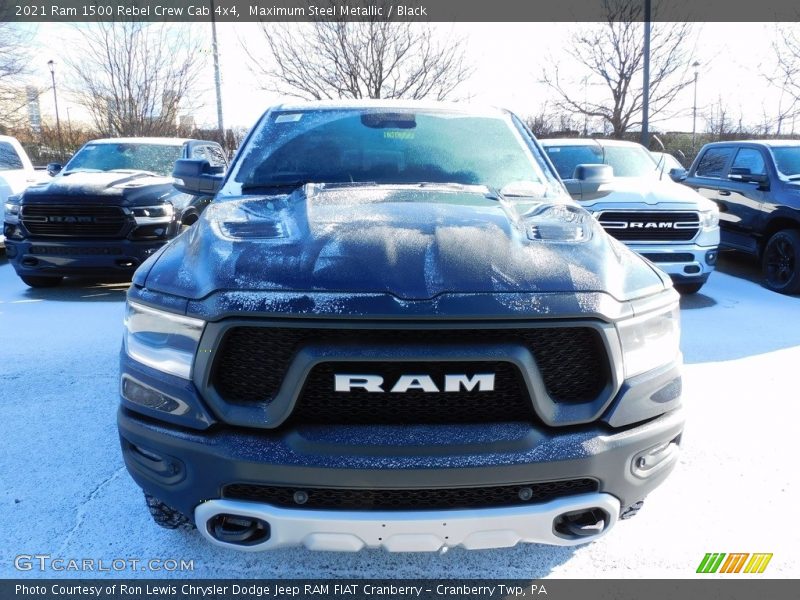 Maximum Steel Metallic / Black 2021 Ram 1500 Rebel Crew Cab 4x4