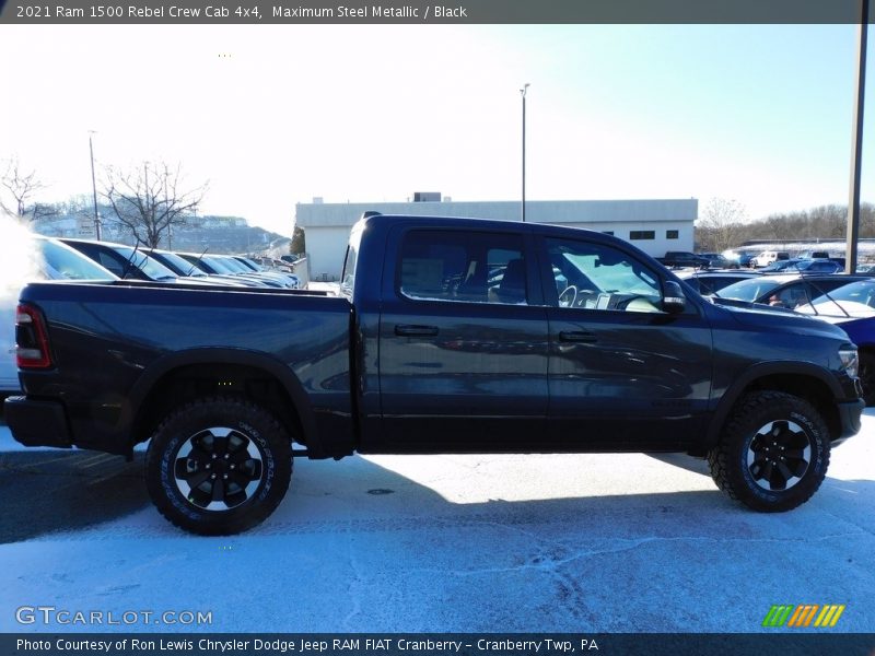 Maximum Steel Metallic / Black 2021 Ram 1500 Rebel Crew Cab 4x4
