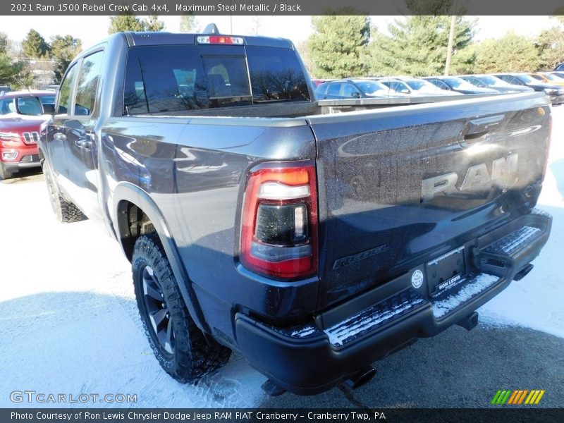 Maximum Steel Metallic / Black 2021 Ram 1500 Rebel Crew Cab 4x4