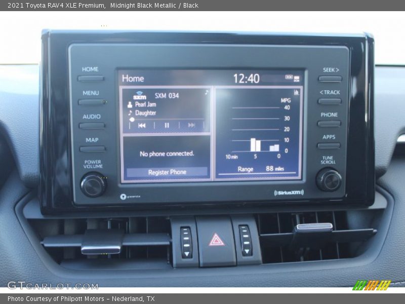 Midnight Black Metallic / Black 2021 Toyota RAV4 XLE Premium