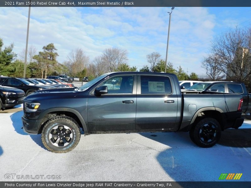 Maximum Steel Metallic / Black 2021 Ram 1500 Rebel Crew Cab 4x4