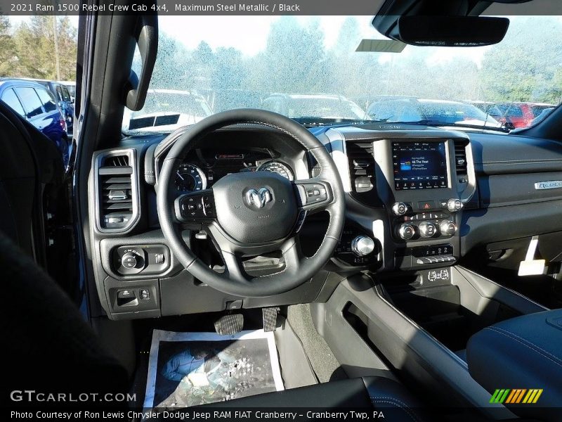 Maximum Steel Metallic / Black 2021 Ram 1500 Rebel Crew Cab 4x4