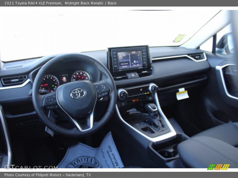 Midnight Black Metallic / Black 2021 Toyota RAV4 XLE Premium