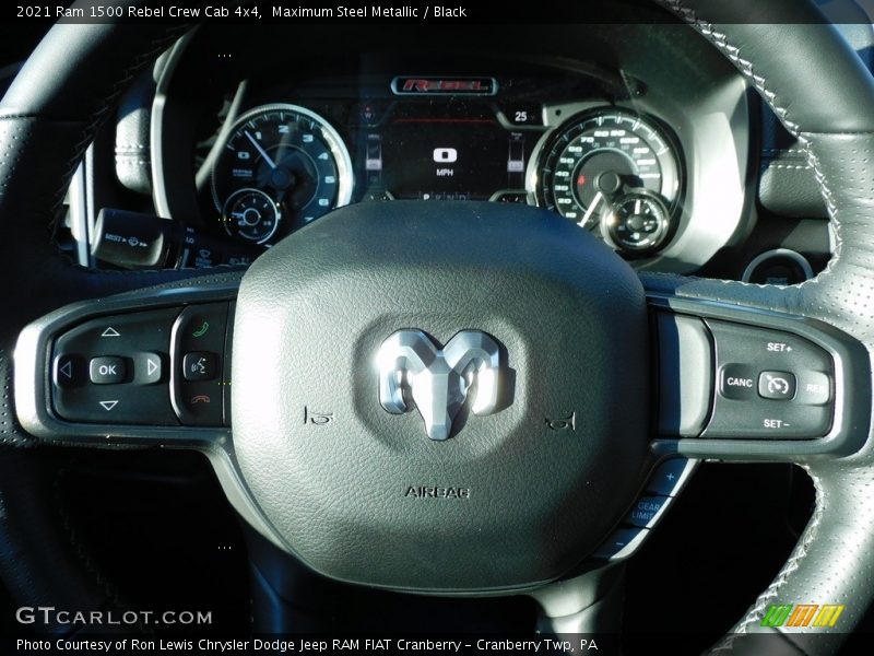Maximum Steel Metallic / Black 2021 Ram 1500 Rebel Crew Cab 4x4