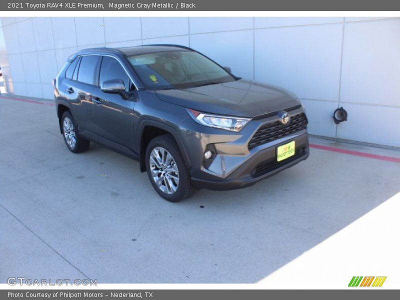 Magnetic Gray Metallic / Black 2021 Toyota RAV4 XLE Premium