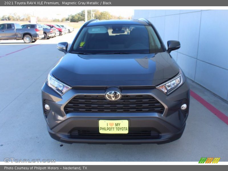 Magnetic Gray Metallic / Black 2021 Toyota RAV4 XLE Premium