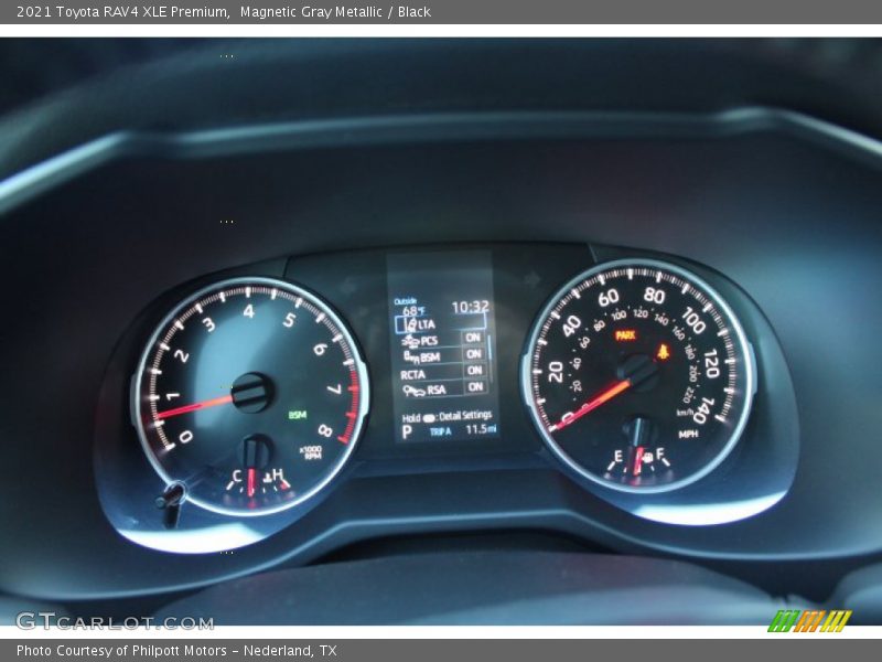 Magnetic Gray Metallic / Black 2021 Toyota RAV4 XLE Premium