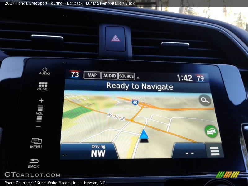 Navigation of 2017 Civic Sport Touring Hatchback