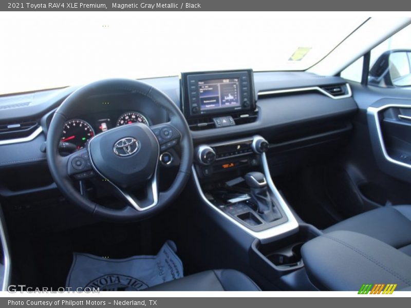 Magnetic Gray Metallic / Black 2021 Toyota RAV4 XLE Premium