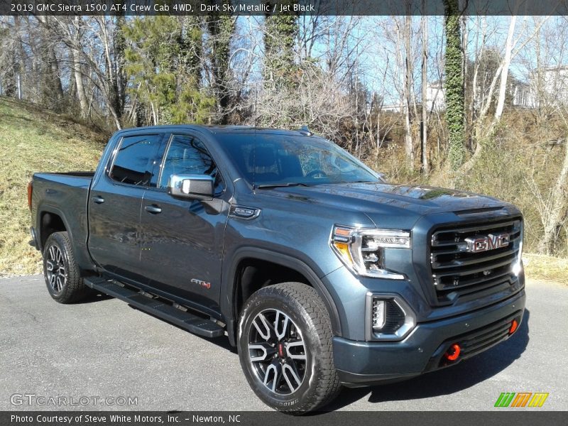 Dark Sky Metallic / Jet Black 2019 GMC Sierra 1500 AT4 Crew Cab 4WD