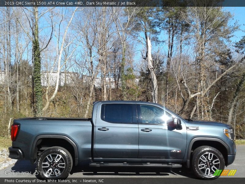 Dark Sky Metallic / Jet Black 2019 GMC Sierra 1500 AT4 Crew Cab 4WD