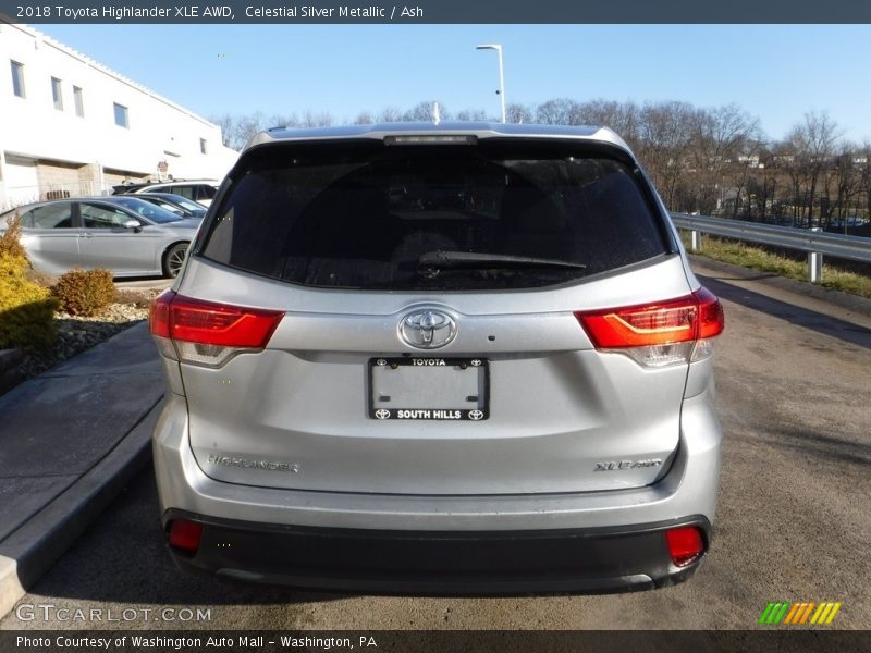 Celestial Silver Metallic / Ash 2018 Toyota Highlander XLE AWD