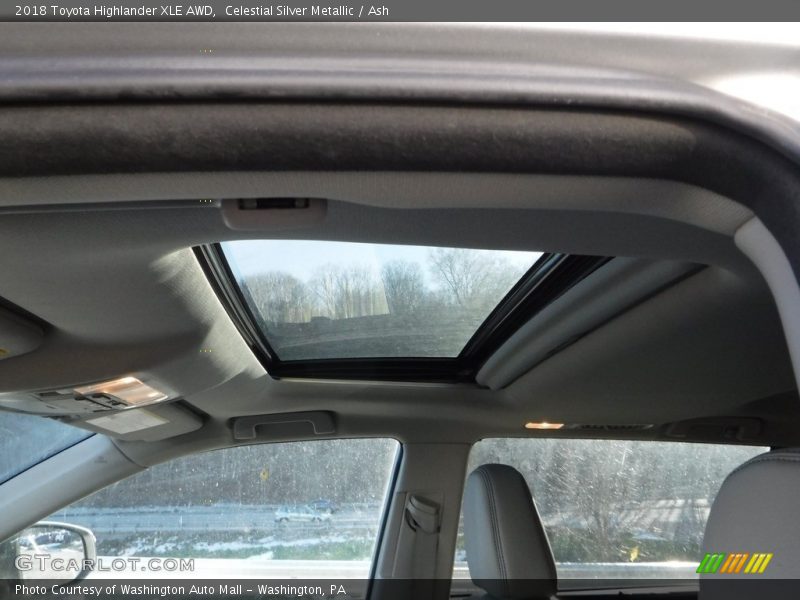 Celestial Silver Metallic / Ash 2018 Toyota Highlander XLE AWD