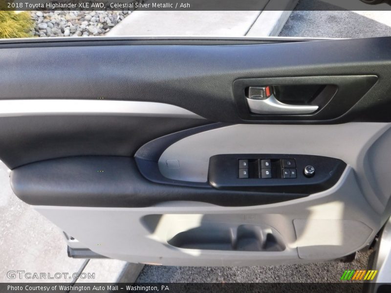 Celestial Silver Metallic / Ash 2018 Toyota Highlander XLE AWD