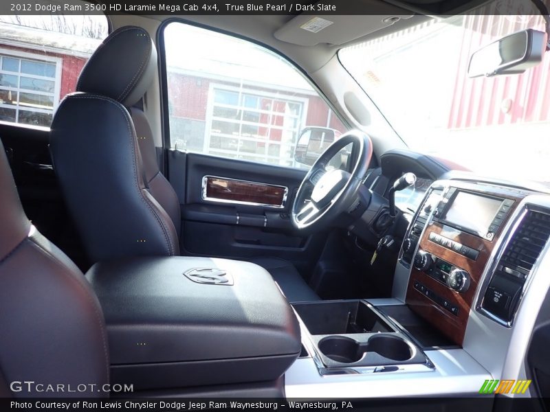 True Blue Pearl / Dark Slate 2012 Dodge Ram 3500 HD Laramie Mega Cab 4x4