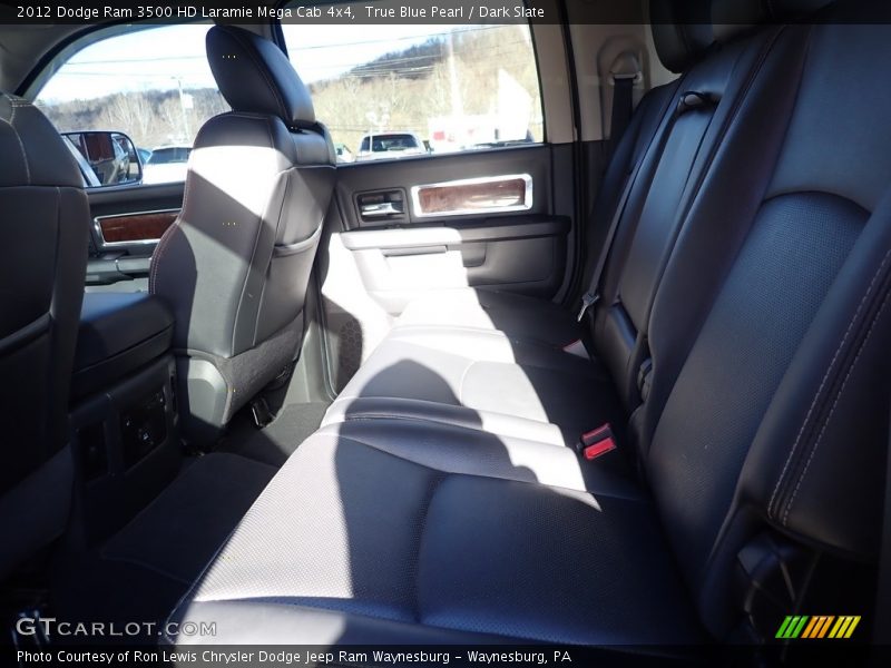 True Blue Pearl / Dark Slate 2012 Dodge Ram 3500 HD Laramie Mega Cab 4x4