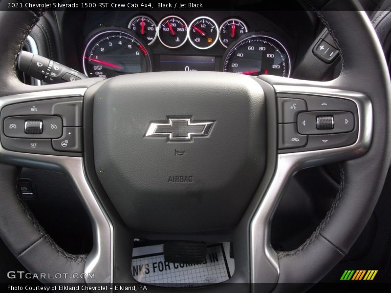 Black / Jet Black 2021 Chevrolet Silverado 1500 RST Crew Cab 4x4