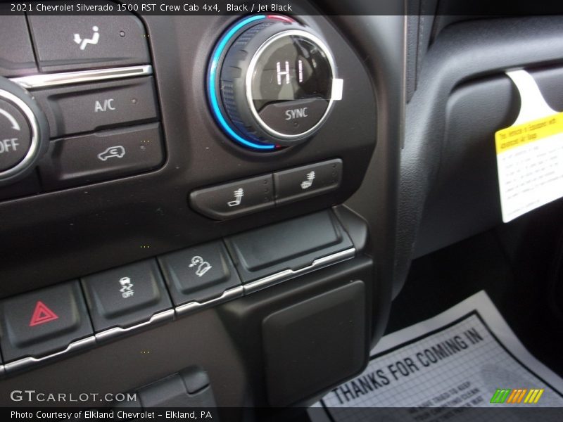 Black / Jet Black 2021 Chevrolet Silverado 1500 RST Crew Cab 4x4