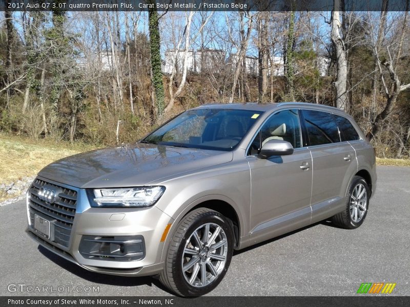 Carat Beige Metallic / Pistachio Beige 2017 Audi Q7 3.0T quattro Premium Plus