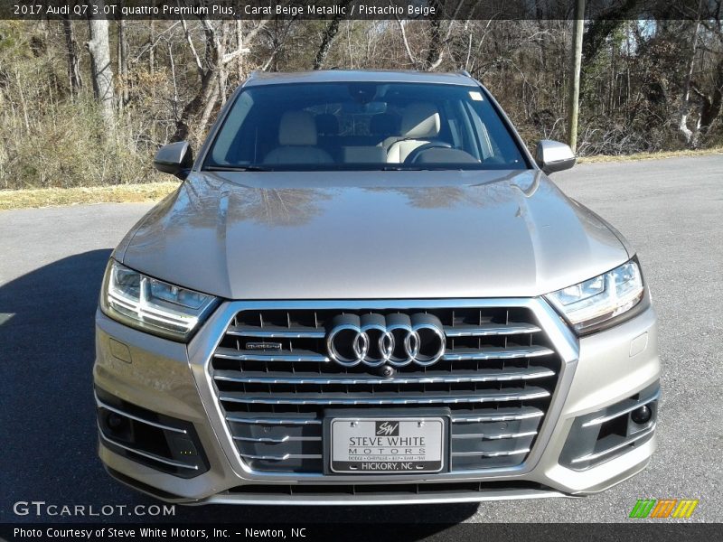 Carat Beige Metallic / Pistachio Beige 2017 Audi Q7 3.0T quattro Premium Plus