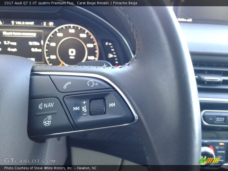 Carat Beige Metallic / Pistachio Beige 2017 Audi Q7 3.0T quattro Premium Plus
