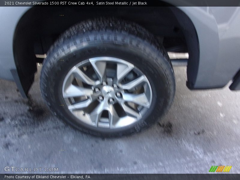 Satin Steel Metallic / Jet Black 2021 Chevrolet Silverado 1500 RST Crew Cab 4x4