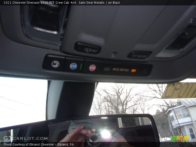 Satin Steel Metallic / Jet Black 2021 Chevrolet Silverado 1500 RST Crew Cab 4x4